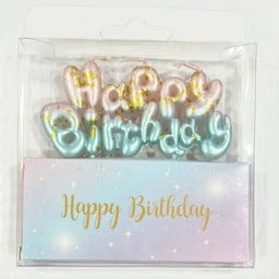 เทียนปักเค้ก HBD (พาสเทล)