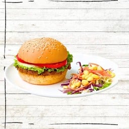 เบอร์เกอร์หมู + ชีส