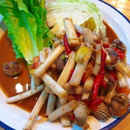 ตำไหลบัวหอยแครง