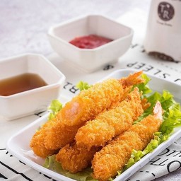 กุ้งชุปแป้งทอด