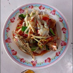 ตำไทยปูม้า+กุ้งสด