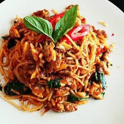 สปาเก็ตตี้ผัดพริกเผา