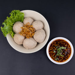 หมูเด้งจิ้มแจ๋ว  Boiled Signature Pork Balls