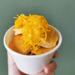 แพนเค้ก+ฝอยทอง