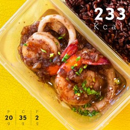 ทะเลกระเทียมพริกไทย (233 Kcal)