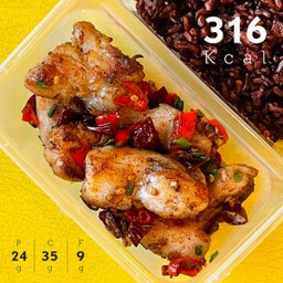 อกไก่นุ่มคั่วพริกเกลือ (316 Kcal)