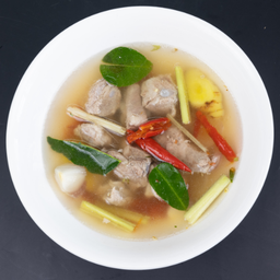 กระดูกอ่อนต้มแซ่บ  Pork Cartilage spicy Soup