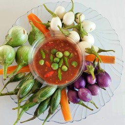 น้ำพริกกะปิ+ผักสดรวม