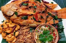 ปลาทับทิมทอดสมุนไพร