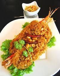 ยำกุ้งแม่น้ำฟู