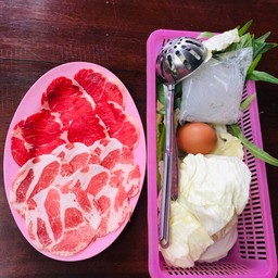 จิ้มจุ่มรวมเนื้อ+หมู