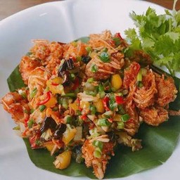 คางกุ้งทอดคั่วพริกเกลือ
