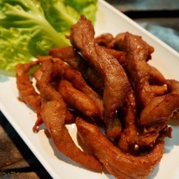 หมูแดดเดียวทอด