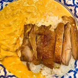 ข้าวไก่ย่าง+ไข่ข้น