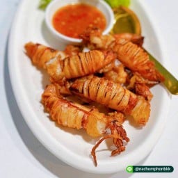 หมึกไข่แดดเดียวทอด