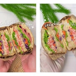 Sandwich แซนวิชเกาหลี สตอเบอร์รี่นมสด