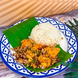 ข้าวเต้าหู้คั่วพริกเกลือ