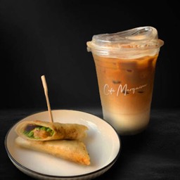 Chicken wrap+latte