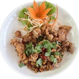 เนื้อไก่คั่วพริกเกลือ