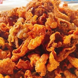 หนังไก่ทอด