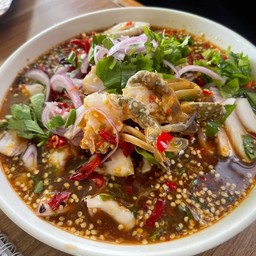 ยำนำ้ปลาร้าปูม้า