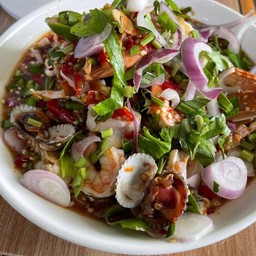 ยำน้ำปลาร้าทะเลรวม