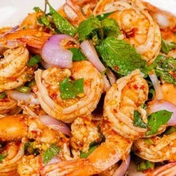 ลาบกุ้งสุก