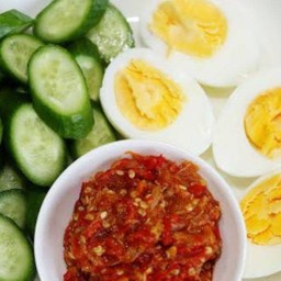 ชุดน้ำพริก (เลือกตามชอบ) & ไข่ต้มฟรี ผัก100กรัม