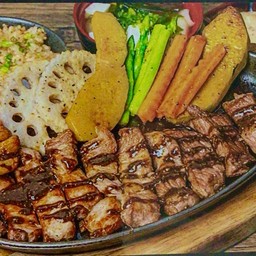 Pork pepper steak (set)