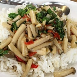ข้าวกะเพราเห็ด