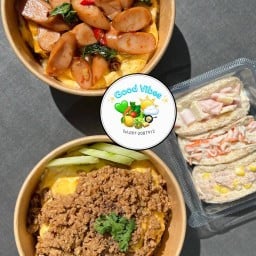 Good vibes สลัดโรล แซนวิช ข้าวไข่ข้น