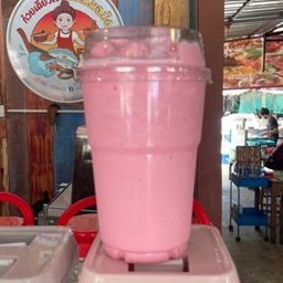 นมสดชมพู ปั่น