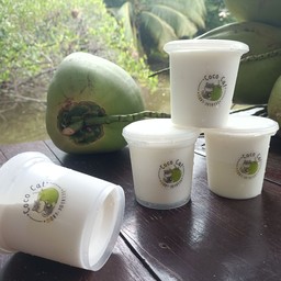 พุดดิ้งมะพร้าวอ่อนนมสด(5ถ้วย)