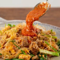 สุกี้แห้งหมู