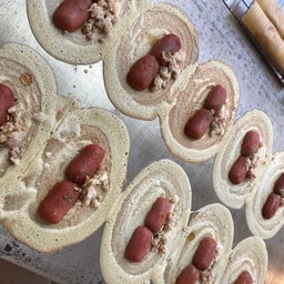 เซตไส้กรอก+หมู 10 ชิ้น