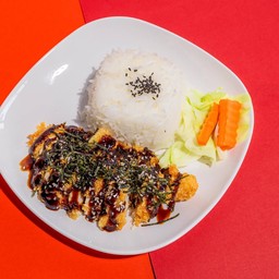 ข้าวไก่ทอดซอสเทอริยากิ