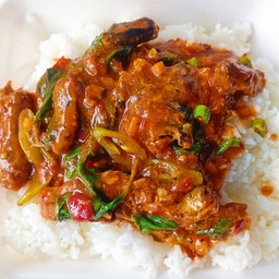 ข้าว.ผัดกระเพราปลากระป๋อง