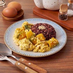 (Clean) Stir-Fried Pumpkin, Egg,Chicken