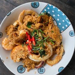 ห่อหมกทะเลไข่ข้น(กับข้าว)