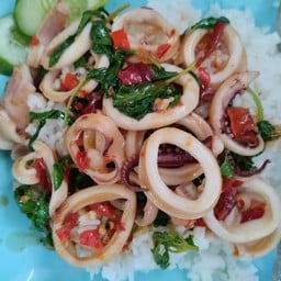 กะเพราปลาหมึก