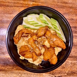 ข้าวไข่ข้นไก่ทอด