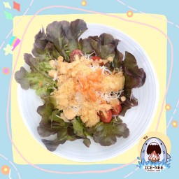 สลัดกุ้งทอด