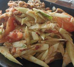 ตำมะม่วงปลาย่าง