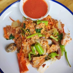 สุกี้แห้งหมู