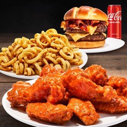 Burger & Chicken Wings Combo