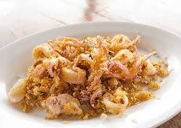 หมึกทอดกระเทียม