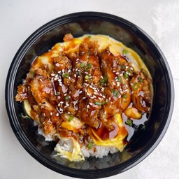 ข้าวด้งไก่ทอดเทอริยากิ+ไข่เยิ้ม