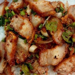 ลาบแซ่บ หมูกรอบ