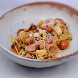 Bacon & Spicy sausage AOP