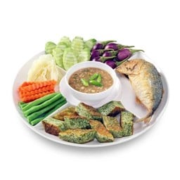 L น้ำพริกกะปิ ปลาทูทอด